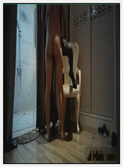 穿着连体开档黑丝 从椅子上操到浴室里-喂！基娜